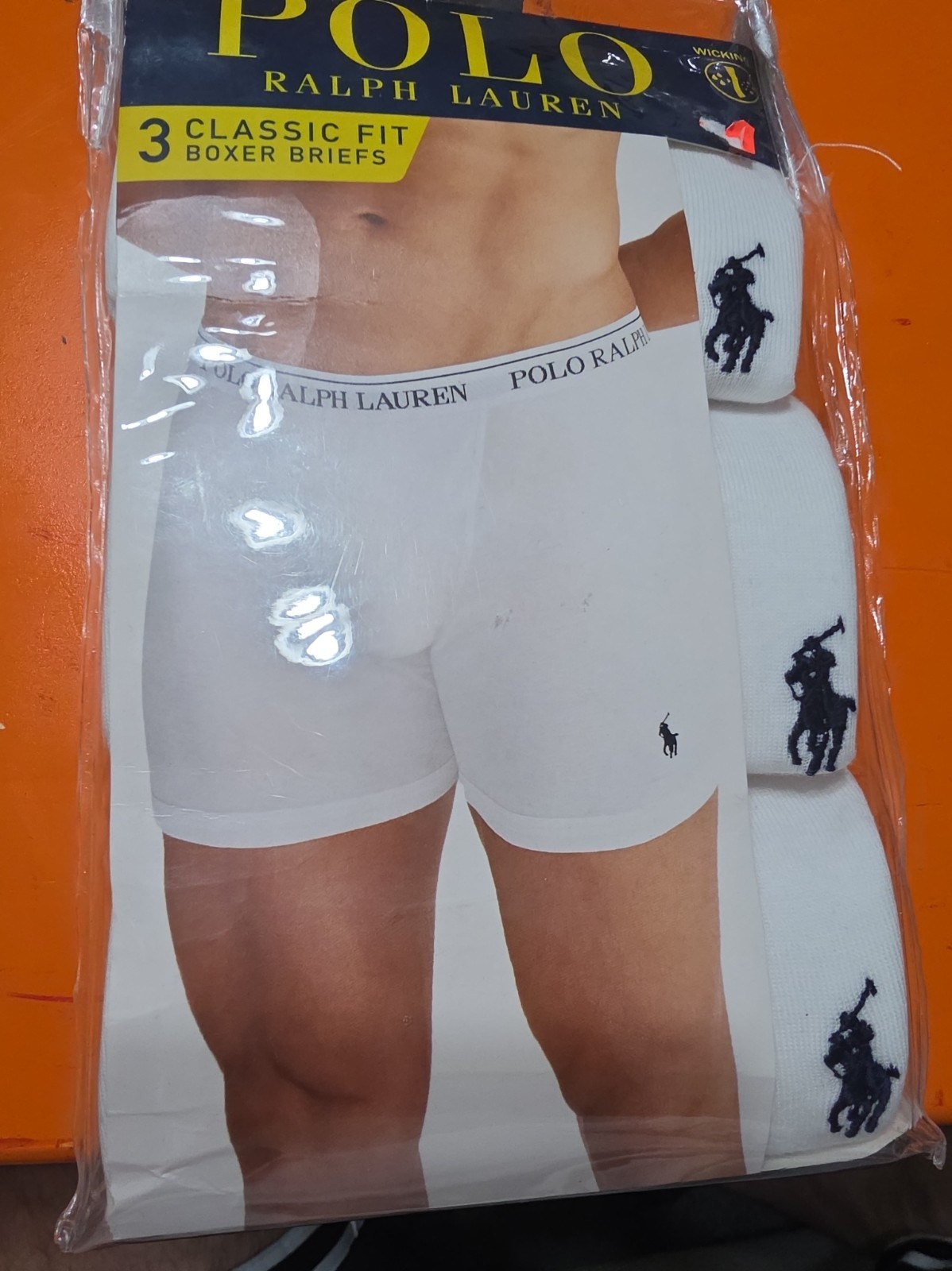 Polo Ralph Lauren 3-Pack White Classic Cotton Boxer Briefs Size L