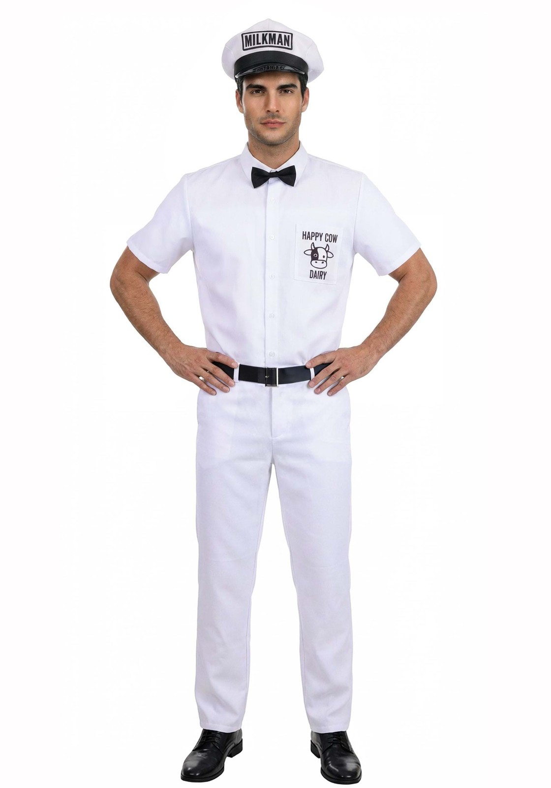 Men's Classic 1950s Milkman Costume