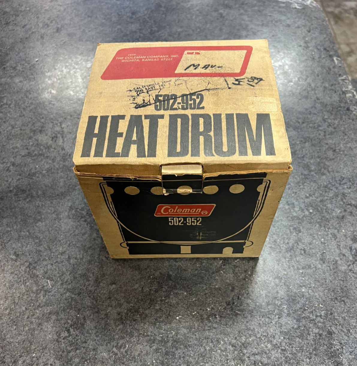 Vintage Rare Coleman Heat Drum #502-952 Original Box Never Used Rare Find ~ Vintage Rare Coleman Heat Drum #502-952 Original Box Never Used Rare Find ~
