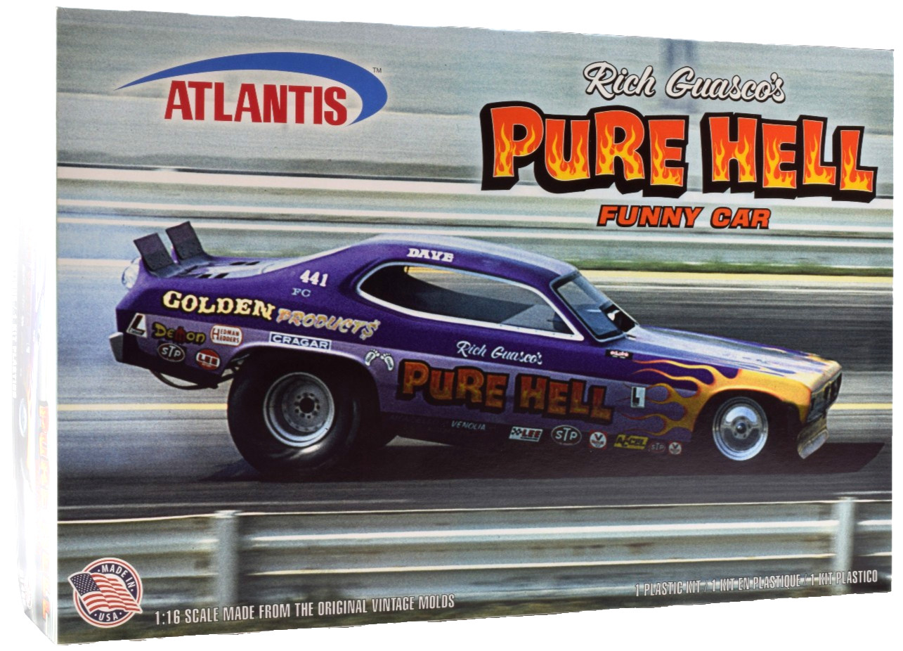 Atlantis Rich Guasco\'s Pure Hell Dodge Demon Funny Car 1:16 Model Car Kit H1495