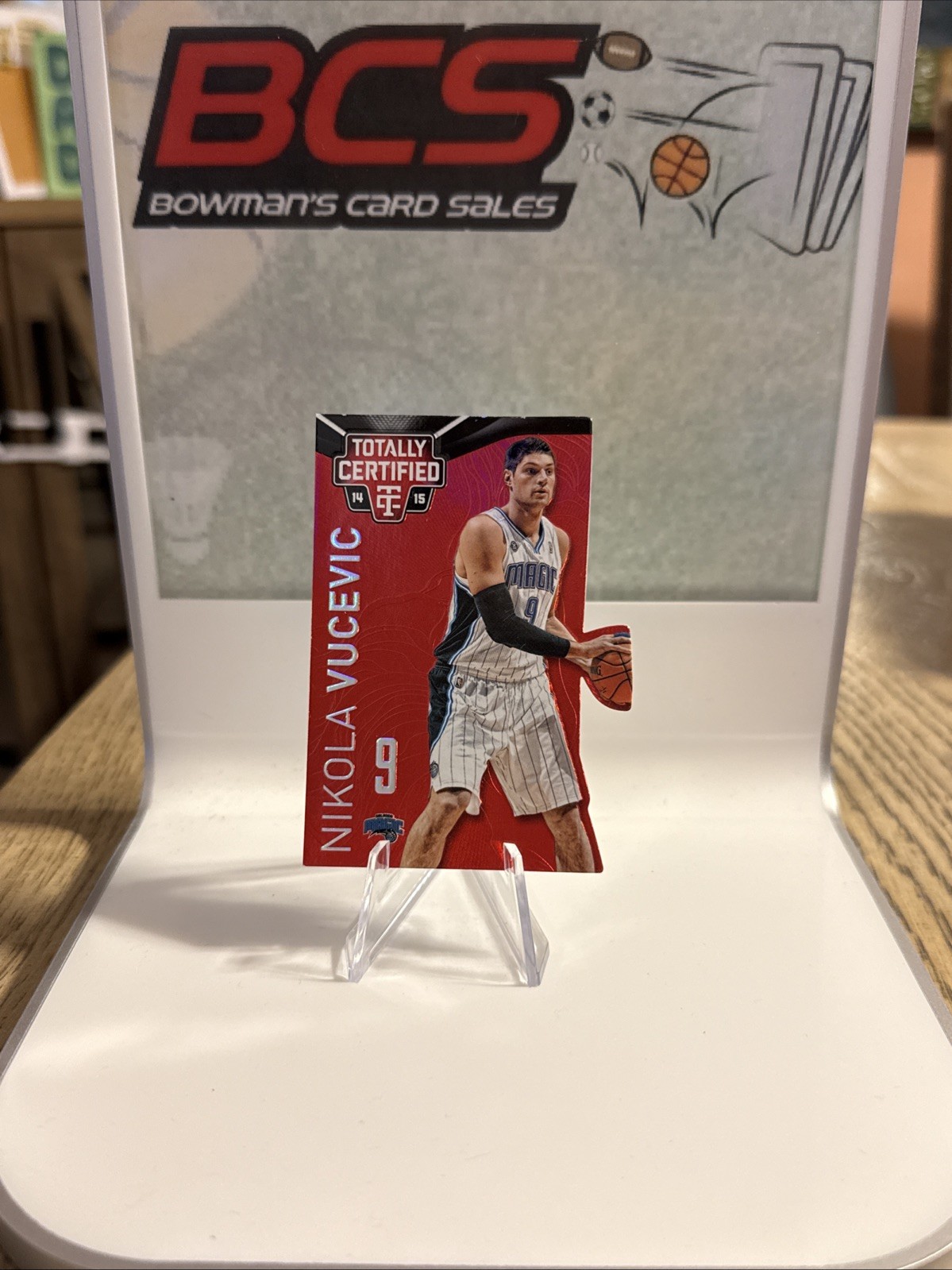 2014-15 Panini Totally Certified Nikola Vucevic #24 Platinum Red Die-Cut /135🔥