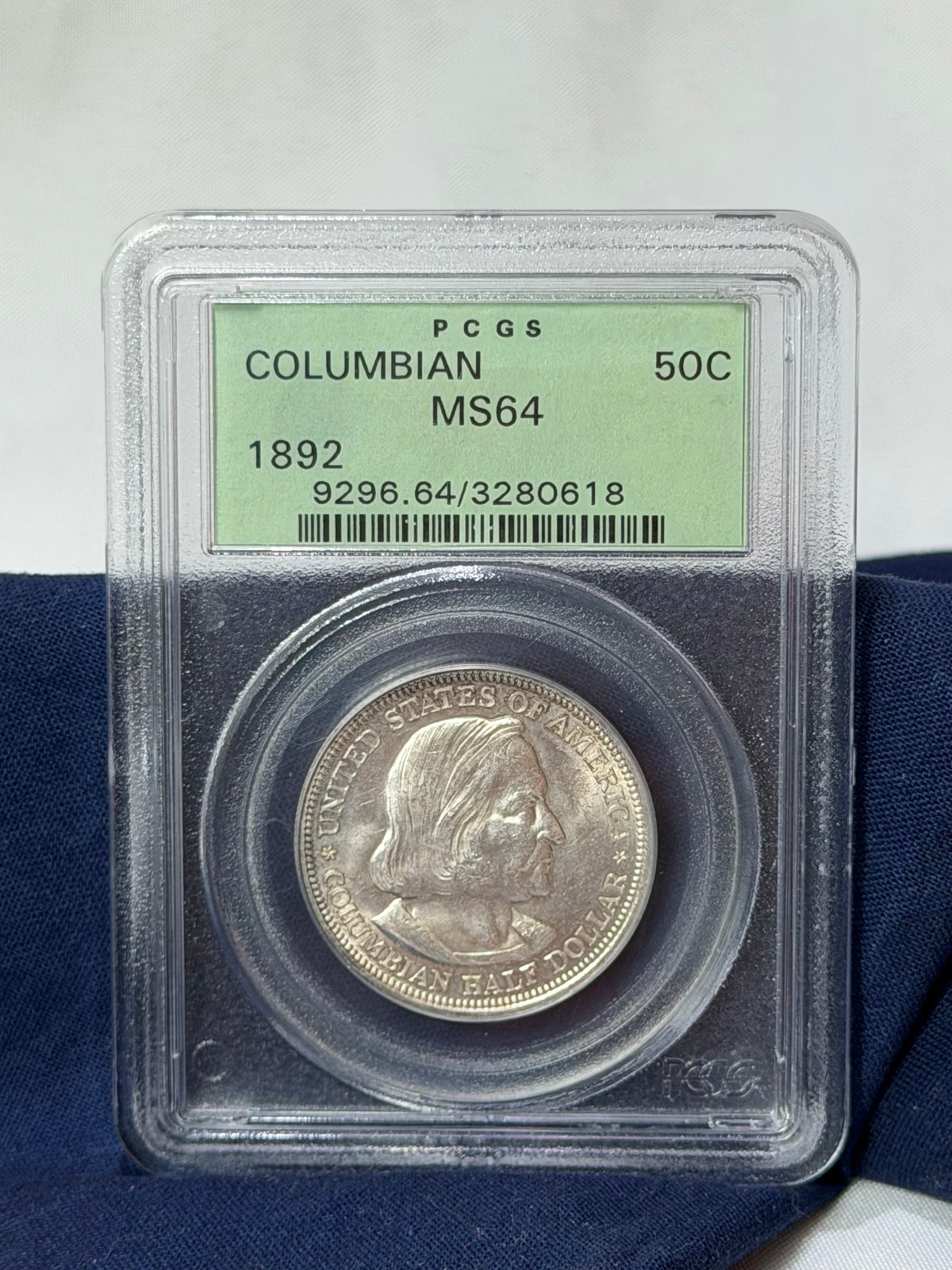 1892 Columbian 50C Coin PCGS MS64 Commemorative Half Dollar 1892 Columbian 50C Coin PCGS MS64 Commemorative Half Dollar