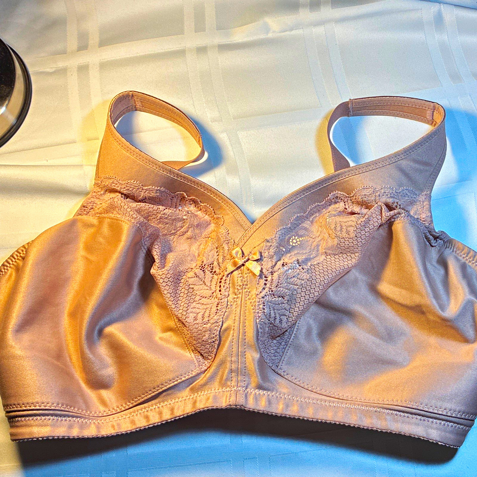 Glamorise MagicLift Minimizer Bra 1003 Cafe Nude Beige US 38H UK 38G 