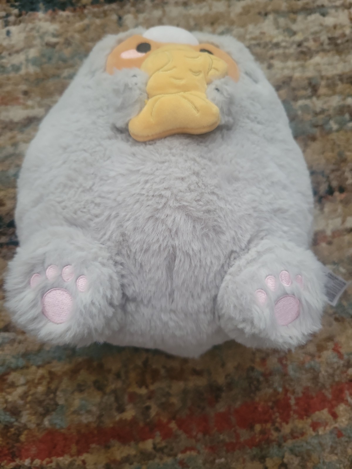 Small Version Smoko Tayto Potato Gray Short-haired Cat With Taiyaki 9 Inch Plush