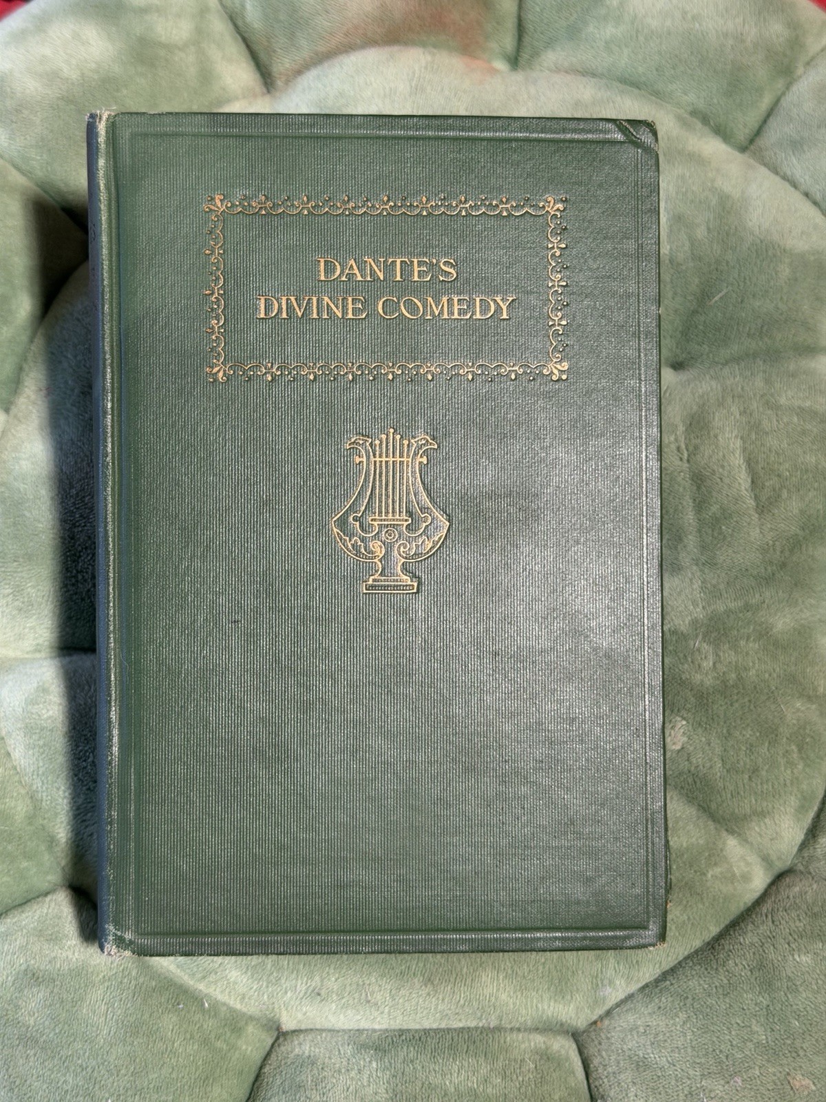Dante\'s Divine Comedy (1897) with quote signed by Professor Jefferson. Rare Dante\'s Divine Comedy (1897) with quote signed by Professor Jefferson. Rare