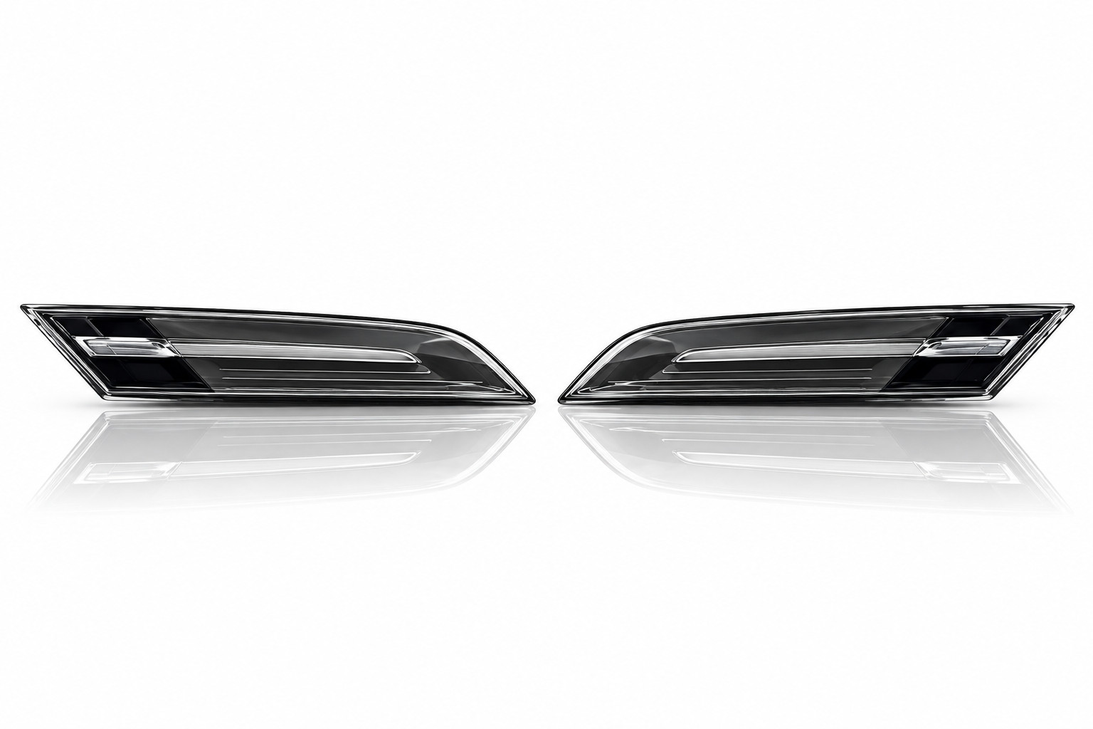 Porsche 911 992 Turbo Turbo S Clear Side Marker Lights Pair OEM NEW