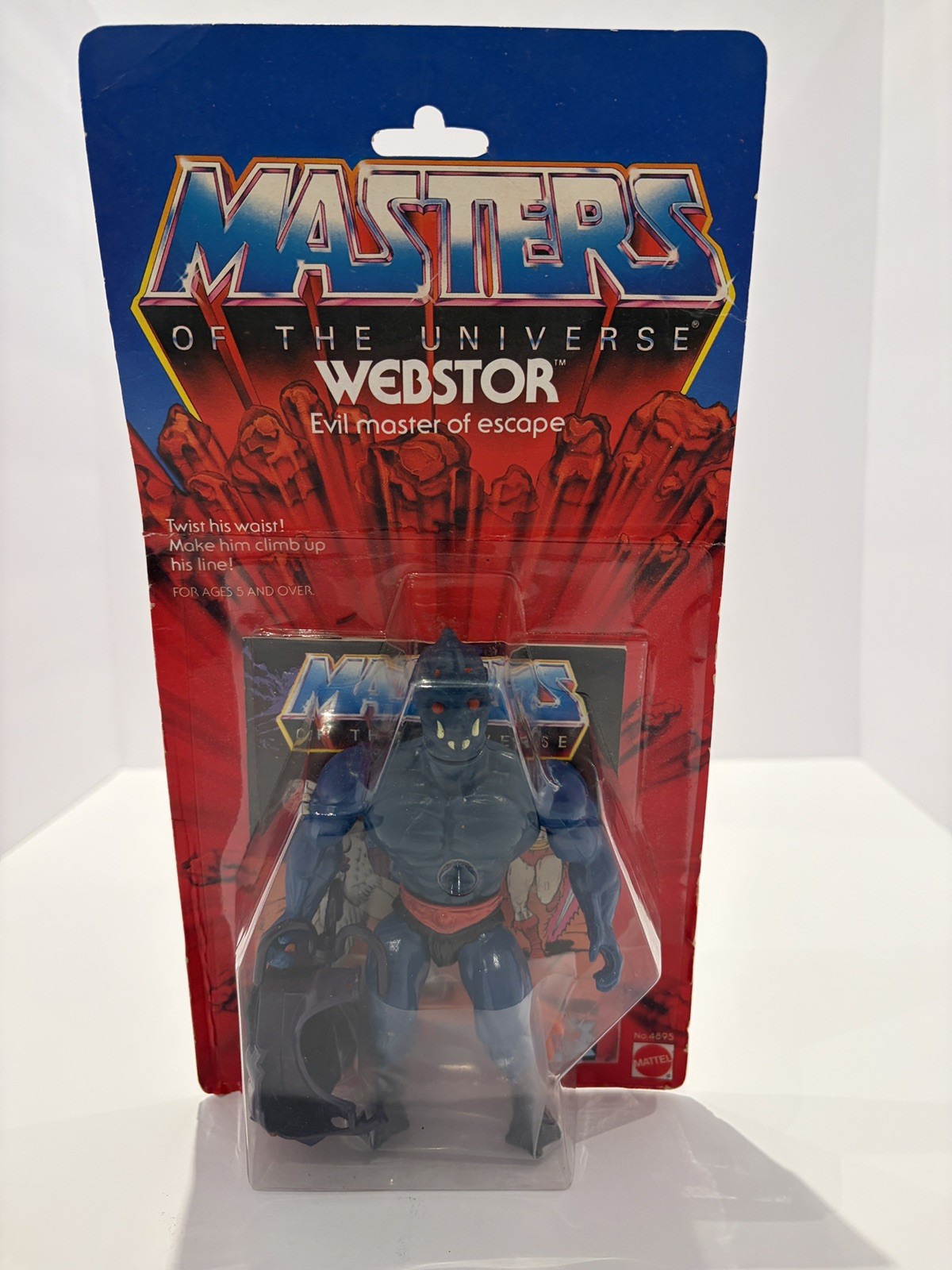Webstor He-Man Masters of the Universe MOTU 1983 Mattel NEW MOSC SEALED Webstor He-Man Masters of the Universe MOTU 1983 Mattel NEW MOSC SEALED