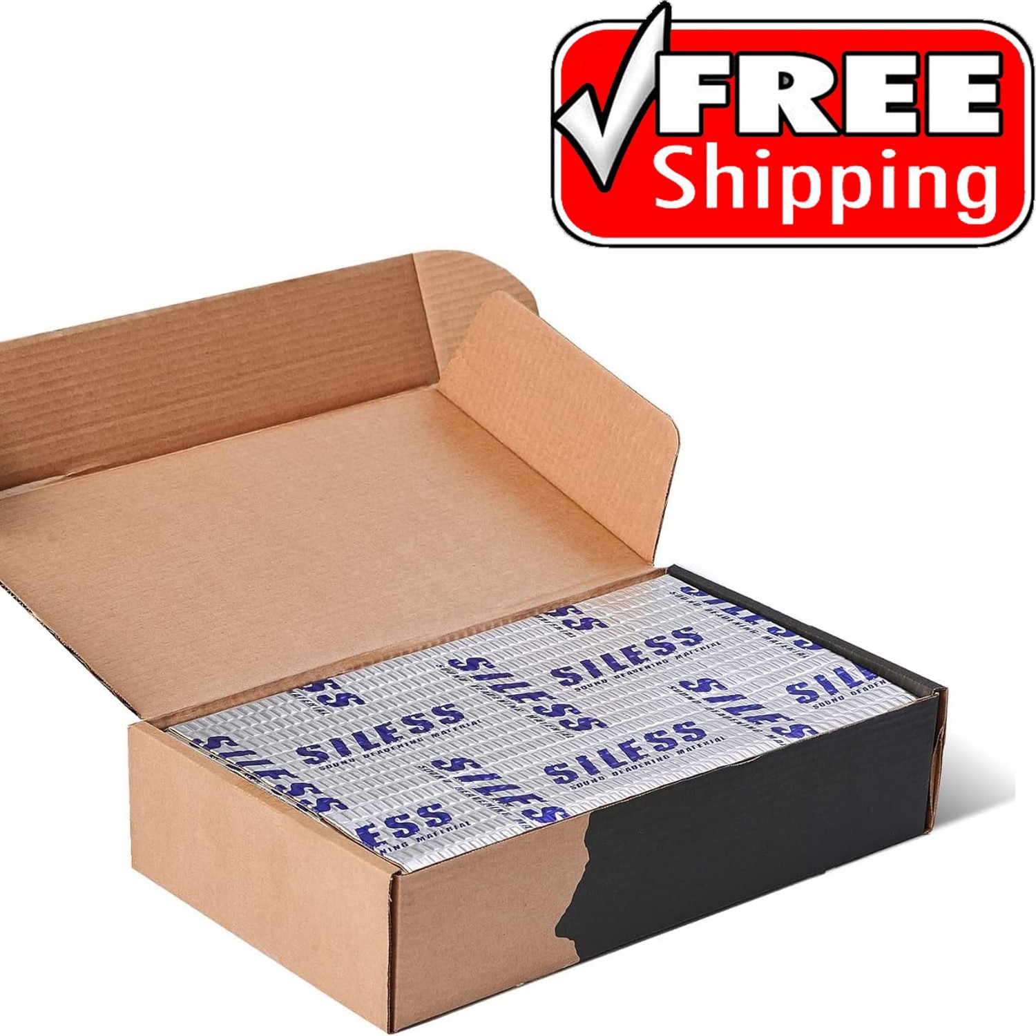 FATMAT BUTYL 50MIL 52SQ FT SOUND DEADENER/DAMPENING + INSTALL KIT