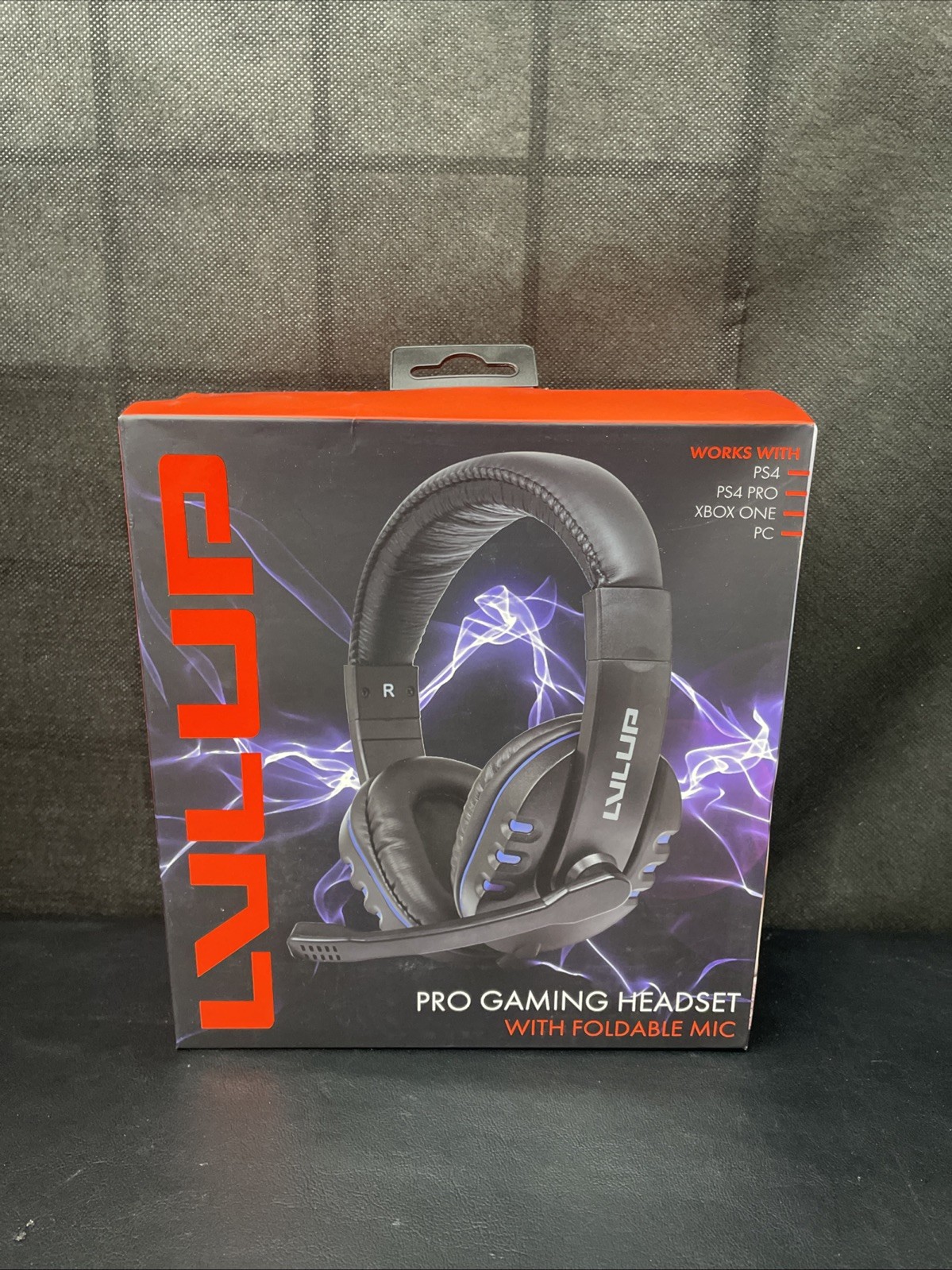 LVLUP  Pro Gaming Headset with Foldable Mic LU731-BLU, NEW SEALED
