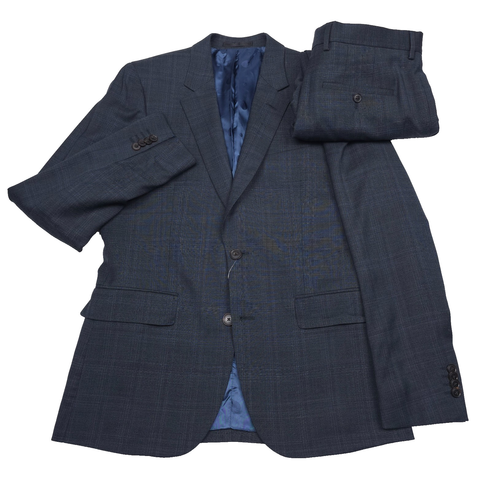 Paul Smith Wool Soho Suit Mens Size 54R (EU 44R) Very Dark Green Loro Piana
