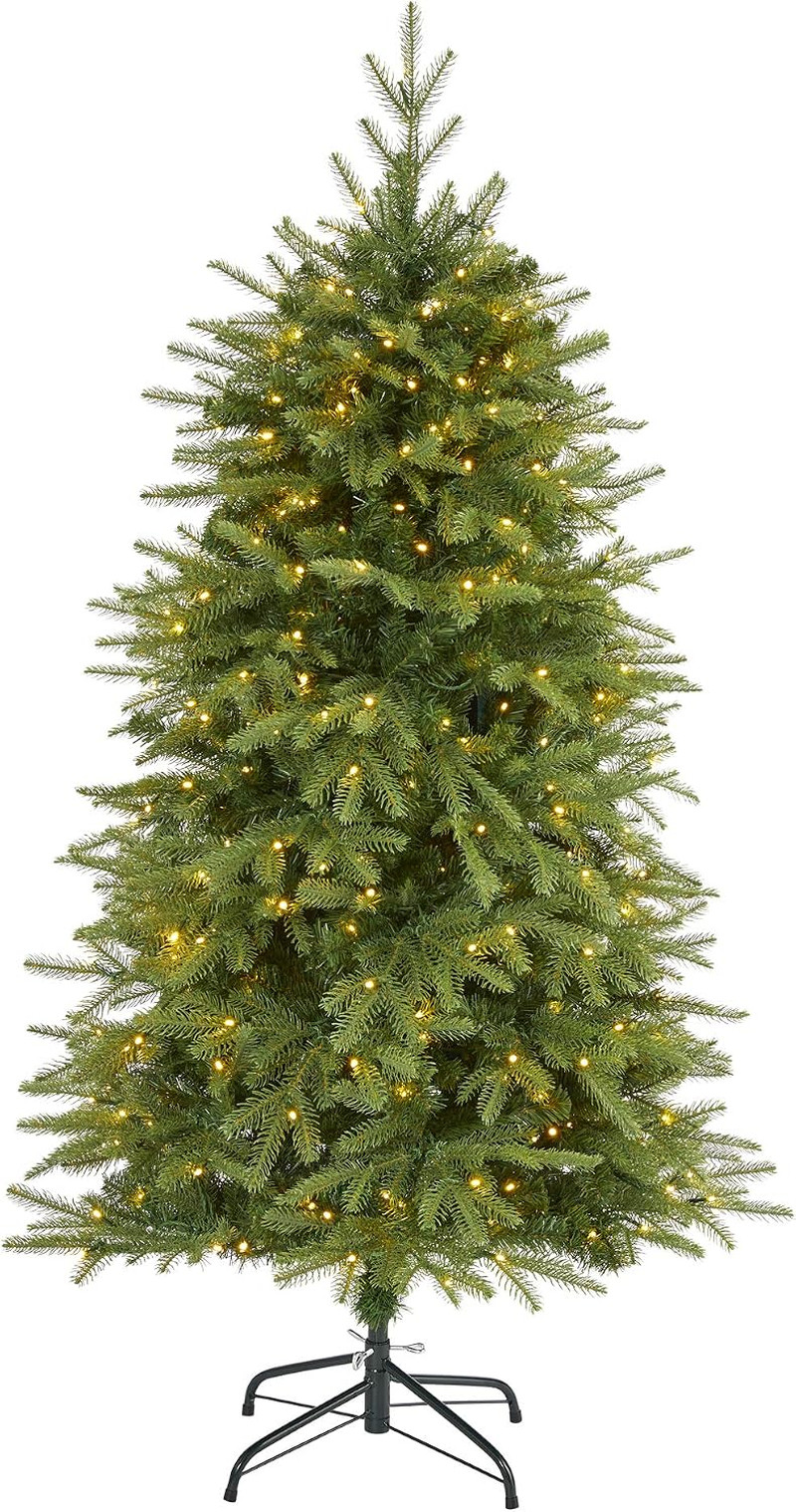 5Ft. Vancouver Fir Natural Look Artificial Christmas Tree with 350 Clear LED Lig
