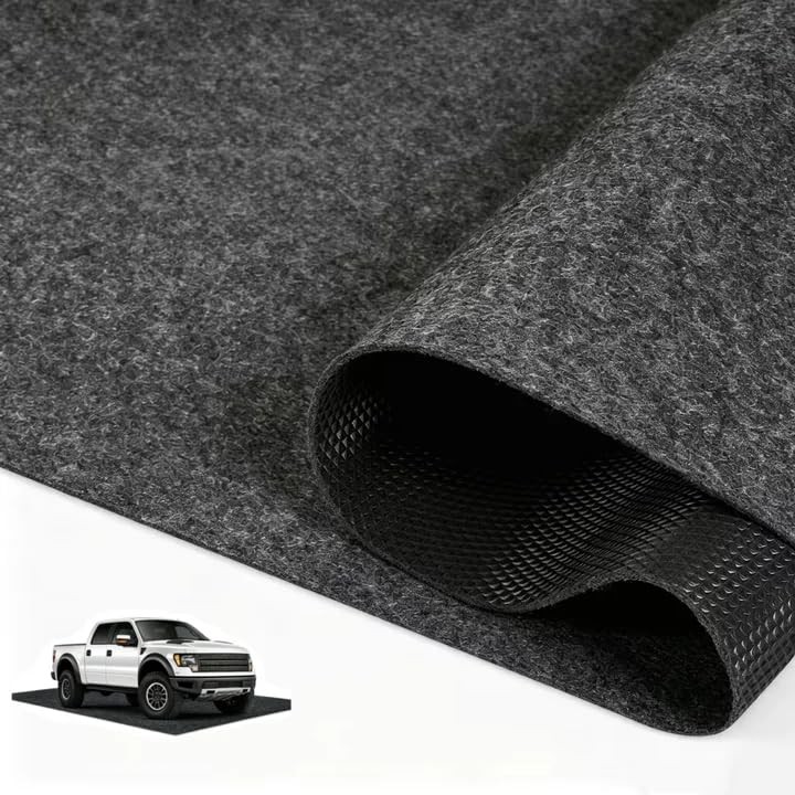 8.8x22ft Garage Floor Mat Oil Absorbent Waterproof Non-Slip SUV Truck RV Parking