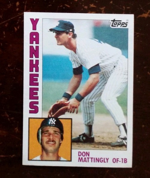 1984 Topps #8 Don Mattingly Rookie Baseball Card  NRMT. SEE PICS