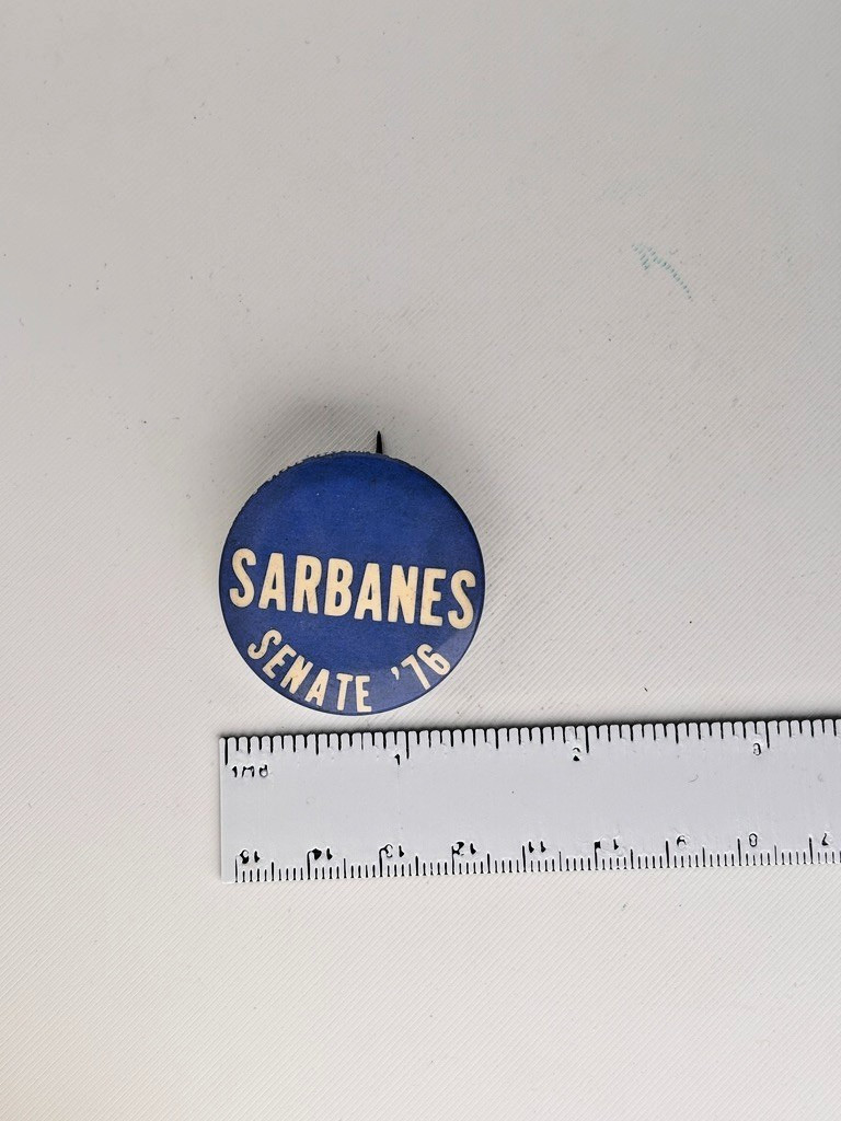 RARE 1976 Paul Spyros Sarbanes Senator Maryland Collectible Political Button RARE 1976 Paul Spyros Sarbanes Senator Maryland Collectible Political Button