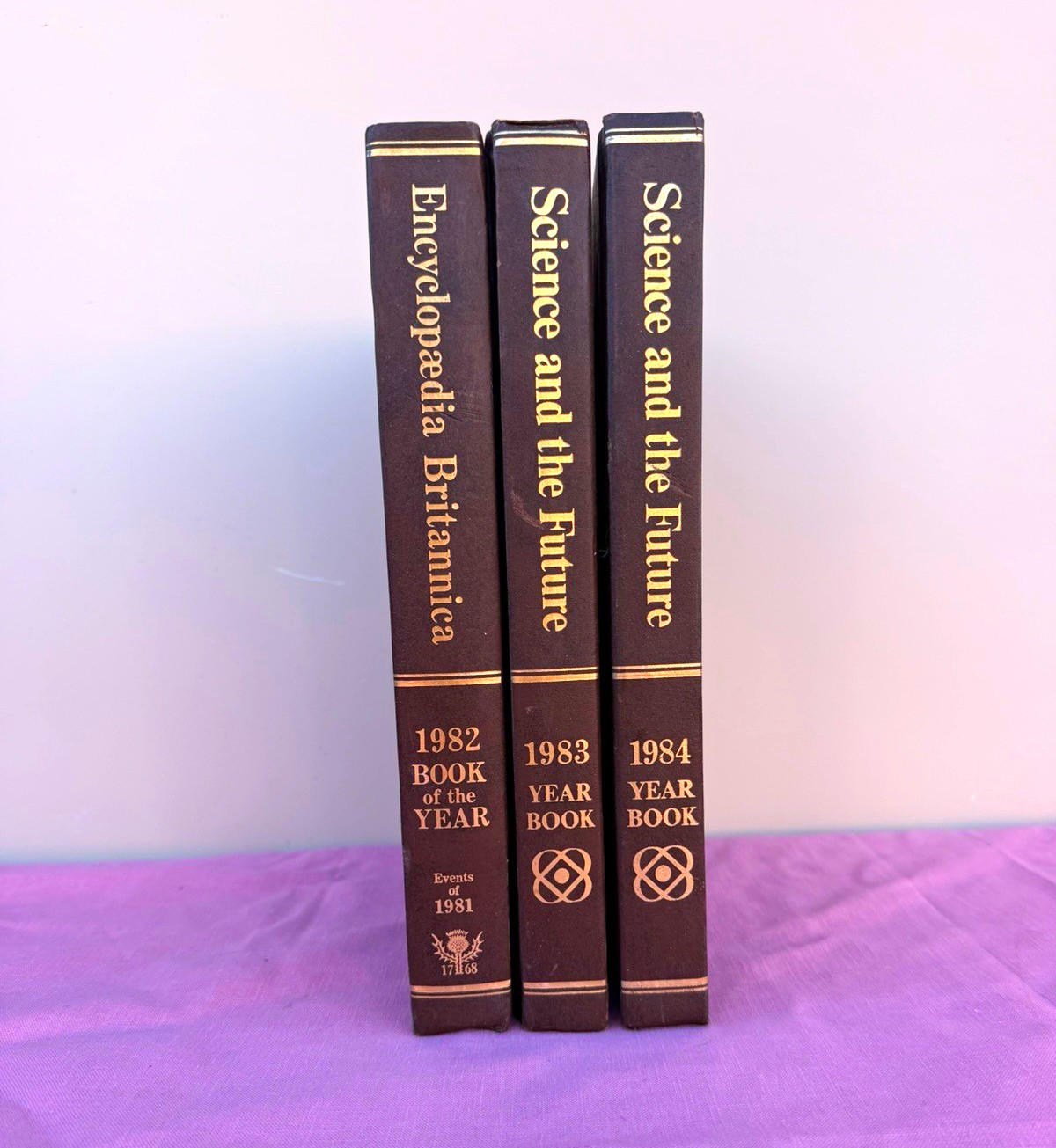 Vintage Encyclopaedia Britannica Year Books 1982 1983 1984 – 3 Hardcover Set