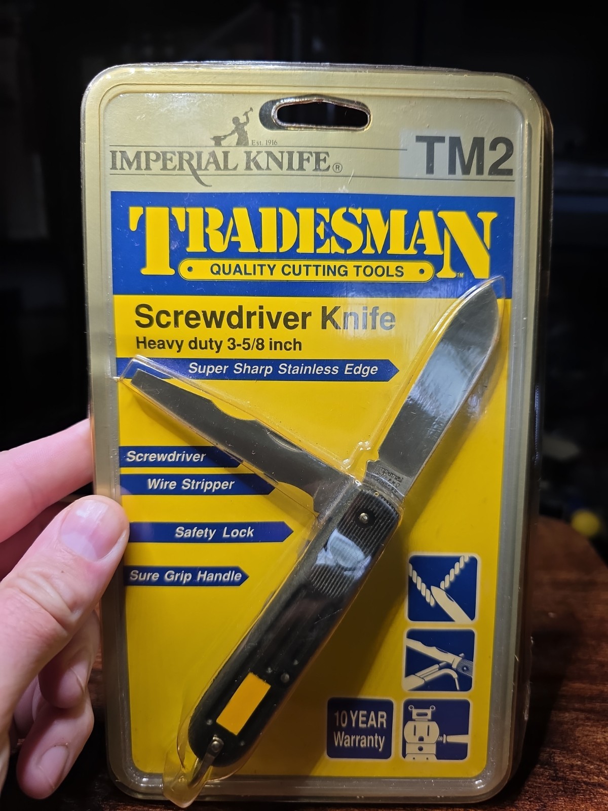 VINTAGE SCHRADE IMPERIAL TRADESMAN ELECTRICIANS KNIFE TM2 IMPERIAL /IRELAND