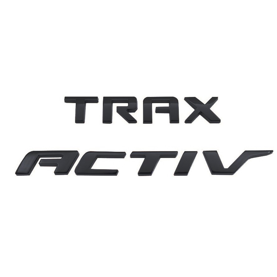 Fits 2024 2025 Trax Emblems Rear Liftgate Trax & Activ Badges Gloss Black Fits 2024 2025 Trax Emblems Rear Liftgate Trax & Activ Badges Gloss Black