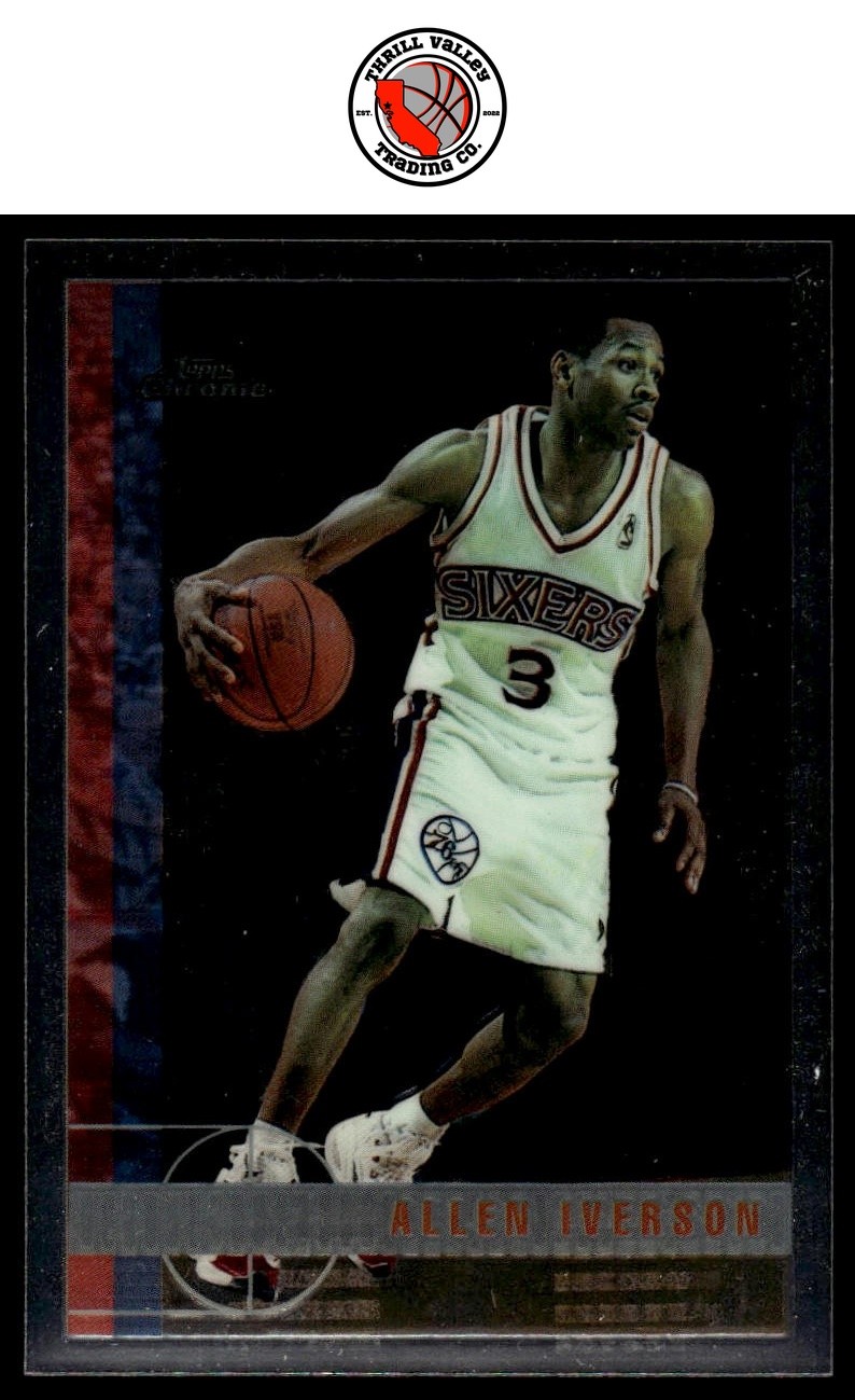 1997-98 Topps Chrome #54 Allen Iverson 3 3 F GET EVERY 4TH FREE