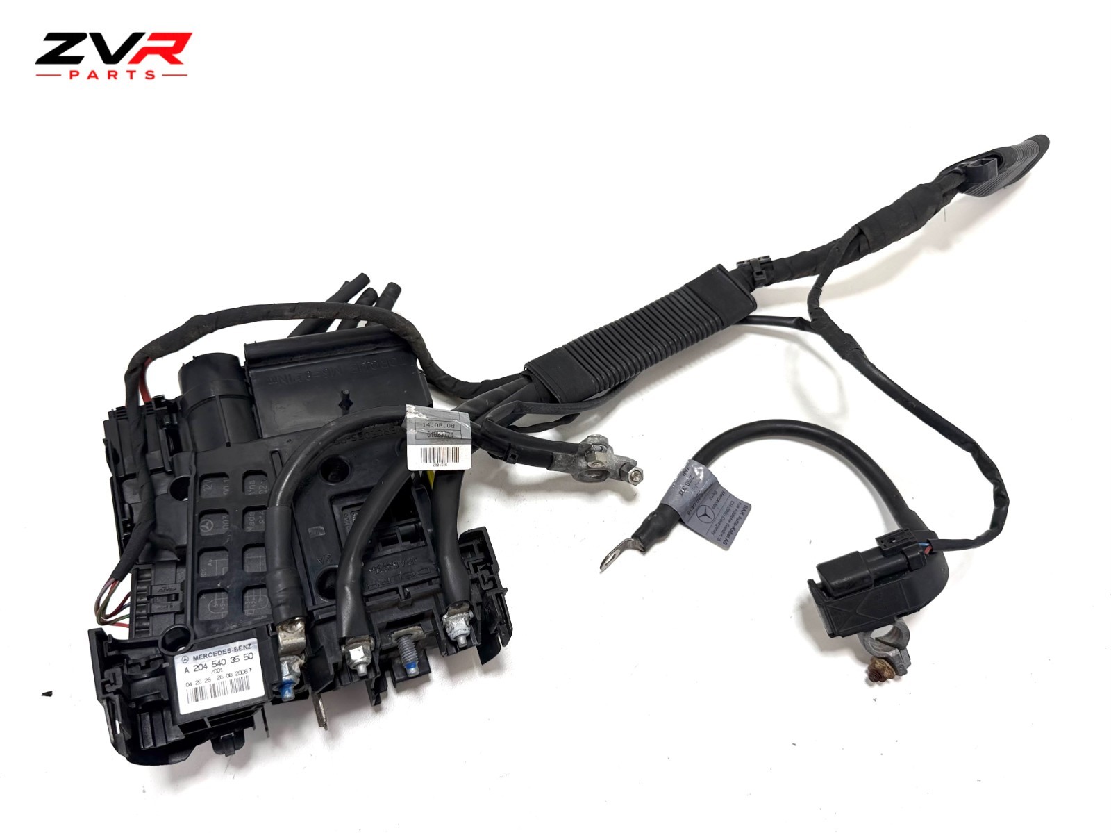 2008-2011 MERCEDES C300 W204 BATTERY FUSE BOX CABLE WIRING A2045403550 OEM