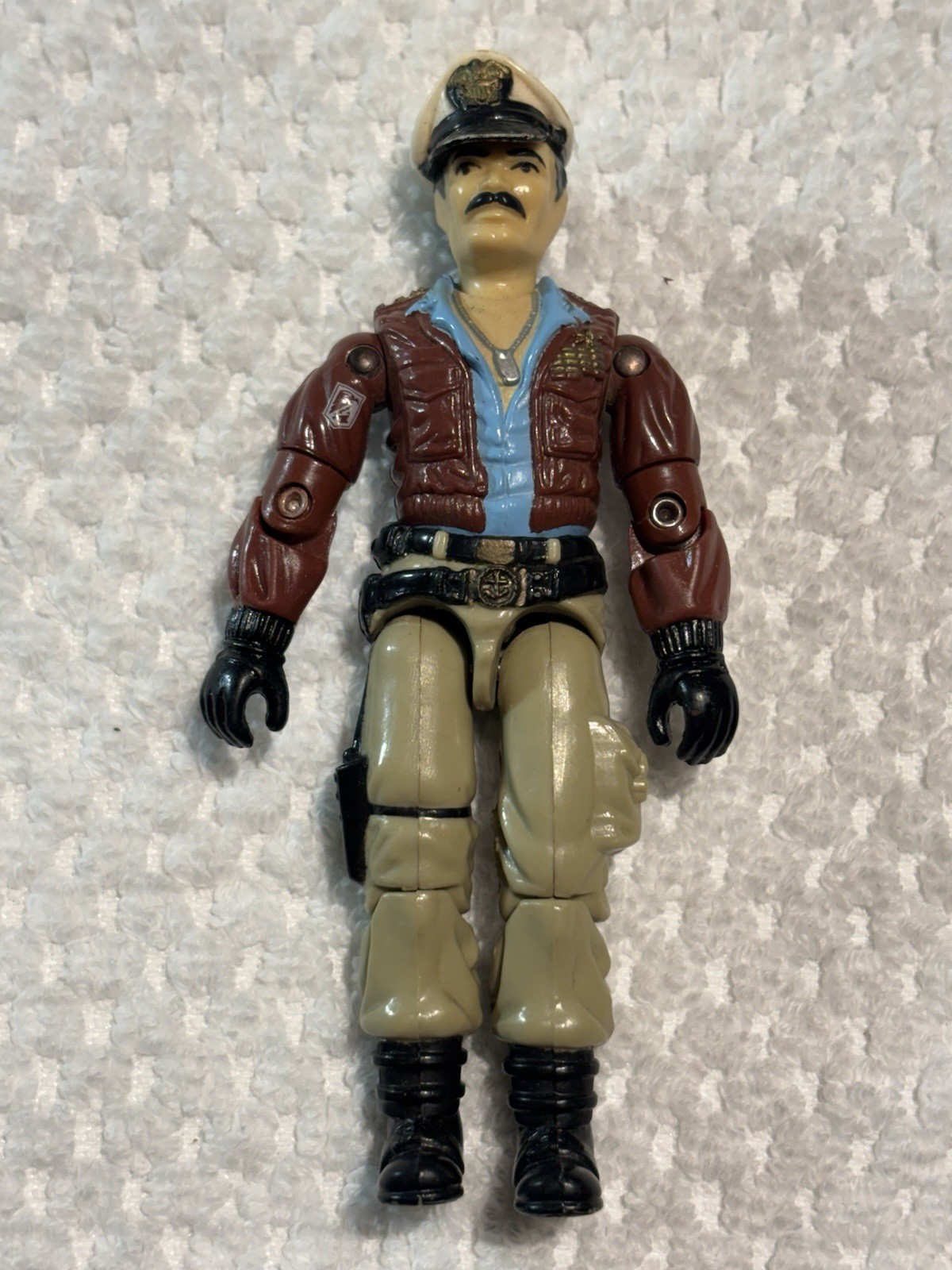 Vintage Hasbro GI Joe Admiral Keel Haul 1985 Action Figure USS Flagg Driver