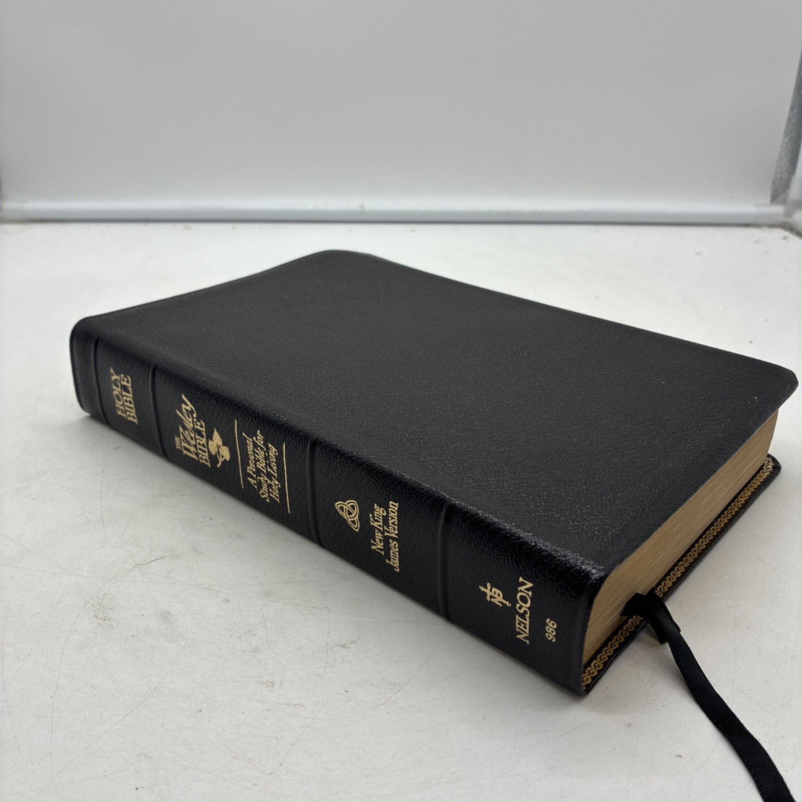 Rare Nelson 1990 The Wesley Bible NKJV Personal Study Bible Genuine Leather 986 Rare Nelson 1990 The Wesley Bible NKJV Personal Study Bible Genuine Leather 986