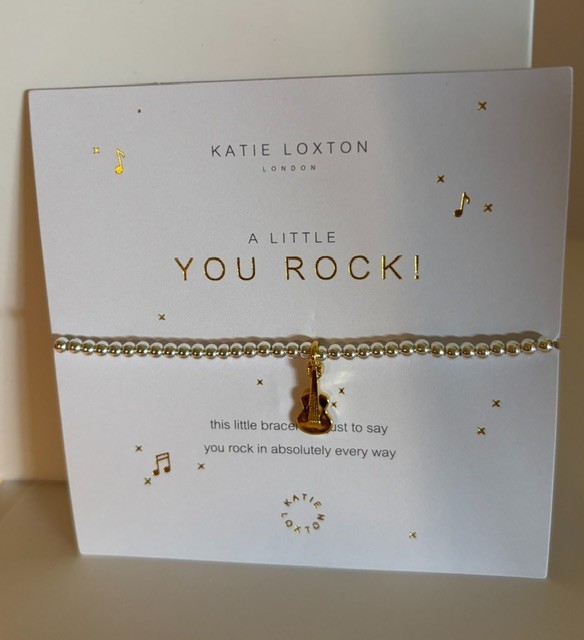 Cute Katie Loxton A Little You Rock Stretch Bracelet, NWT