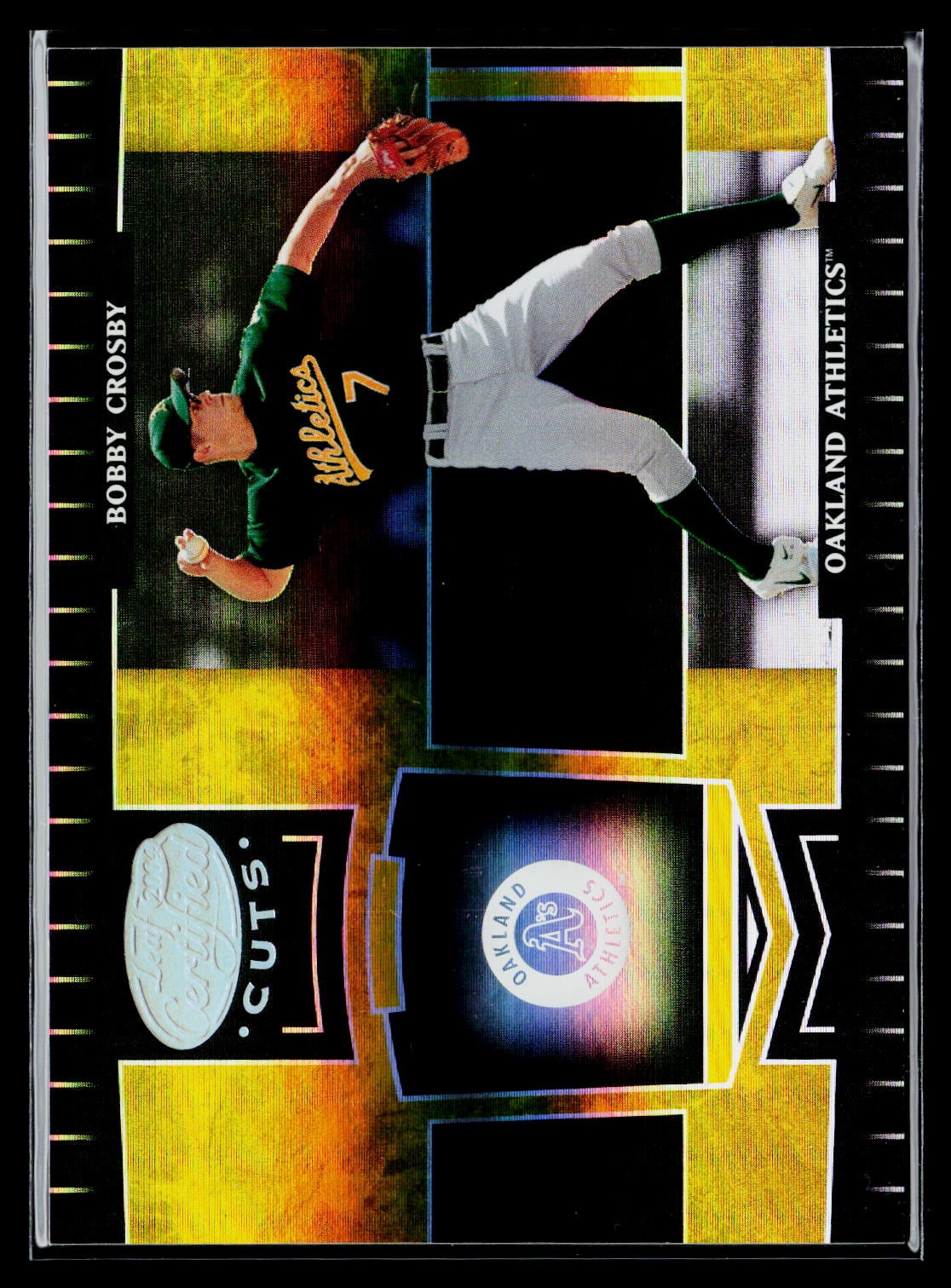 2004 Leaf Certified Cuts #144 Bobby Crosby Marble Gold #/25