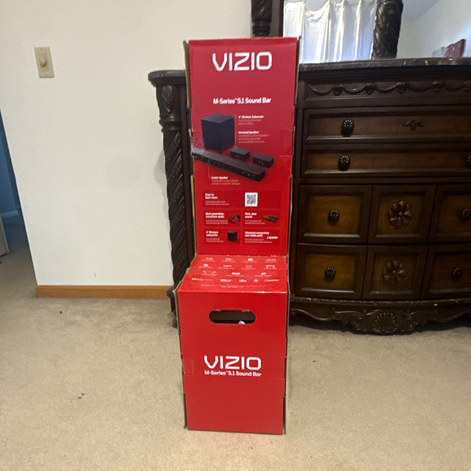 VIZIO M-Series 5.1 Sound Bar Soundbar Wireless HDMI Bluetooth Black