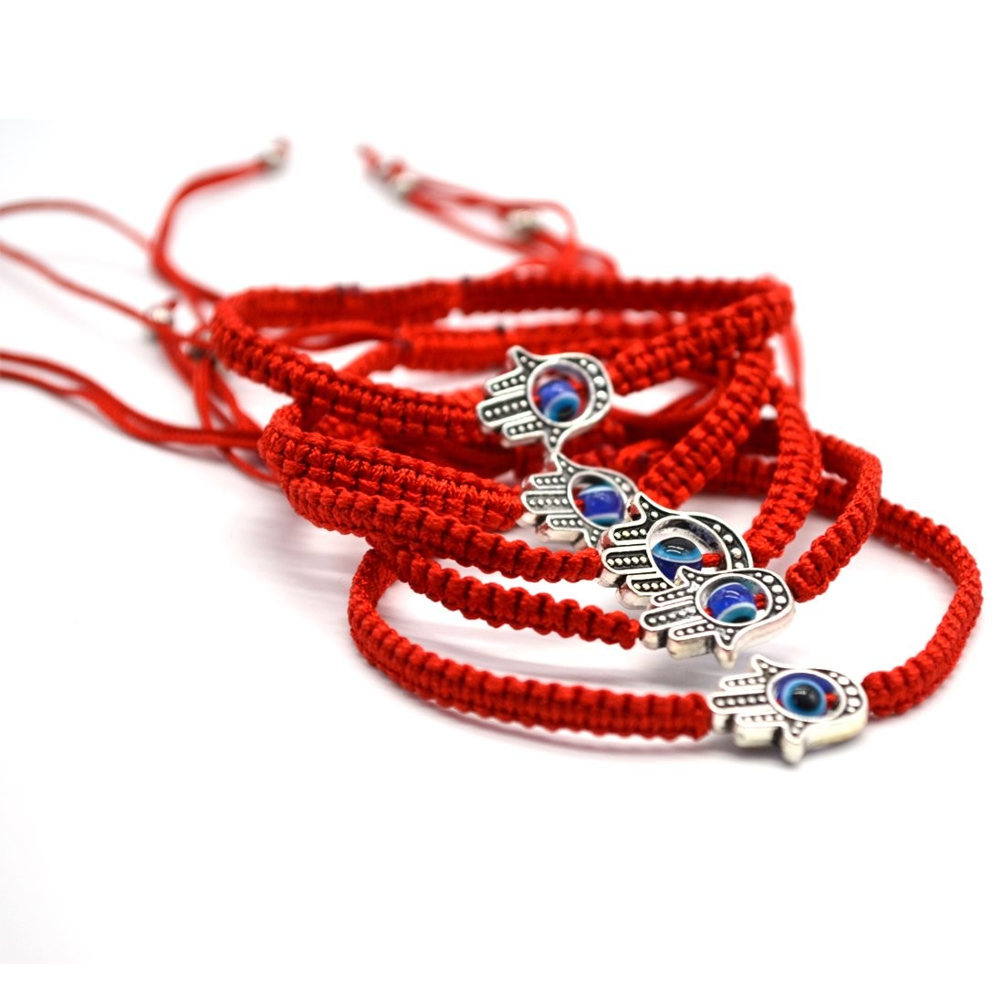 6 pcs Lucky Hamsa Red String Line Kabbalah Bracelets Bracelet Bangle Braided 6 pcs Lucky Hamsa Red String Line Kabbalah Bracelets Bracelet Bangle Braided