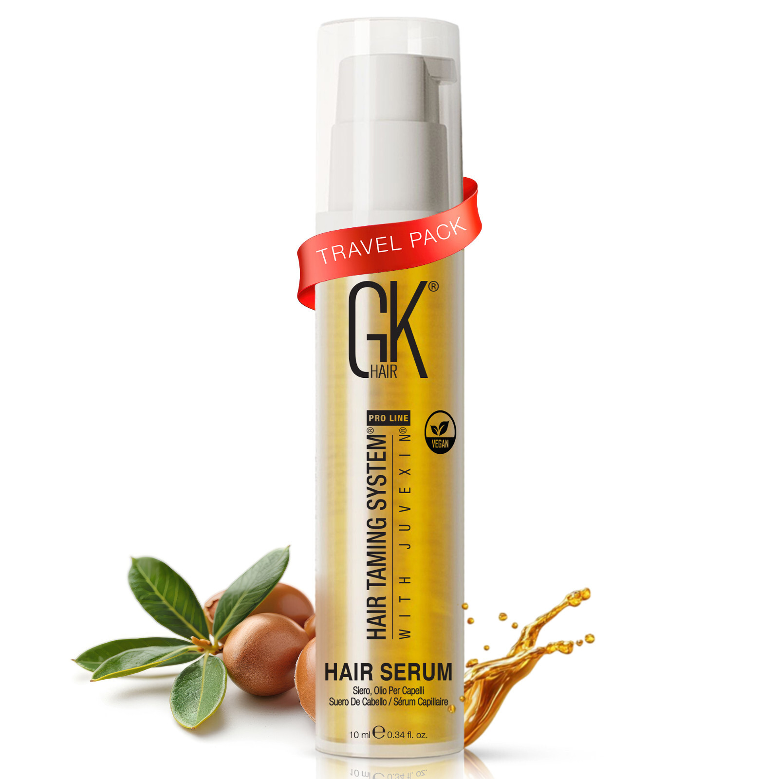 GK HAIR Argan Oil Hair Serum provide shine and smoothness to frizzy damaged Hair