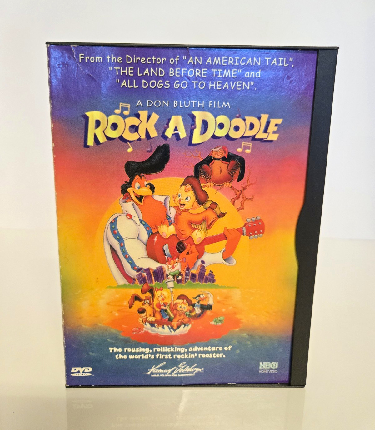 HBO Home Video Rock-A-Doodle DVD Don Bluth G 1991 Worlds First Rockin Rooster HBO Home Video Rock-A-Doodle DVD Don Bluth G 1991 Worlds First Rockin Rooster
