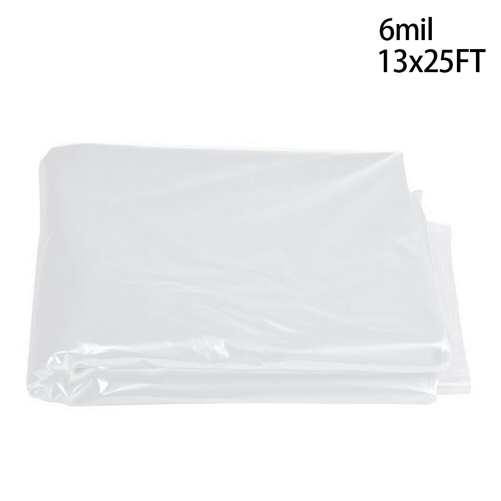 Greenhouse Plastic 6 mil Clear 5 Year Poly Film 13-30ft Width x Various Length