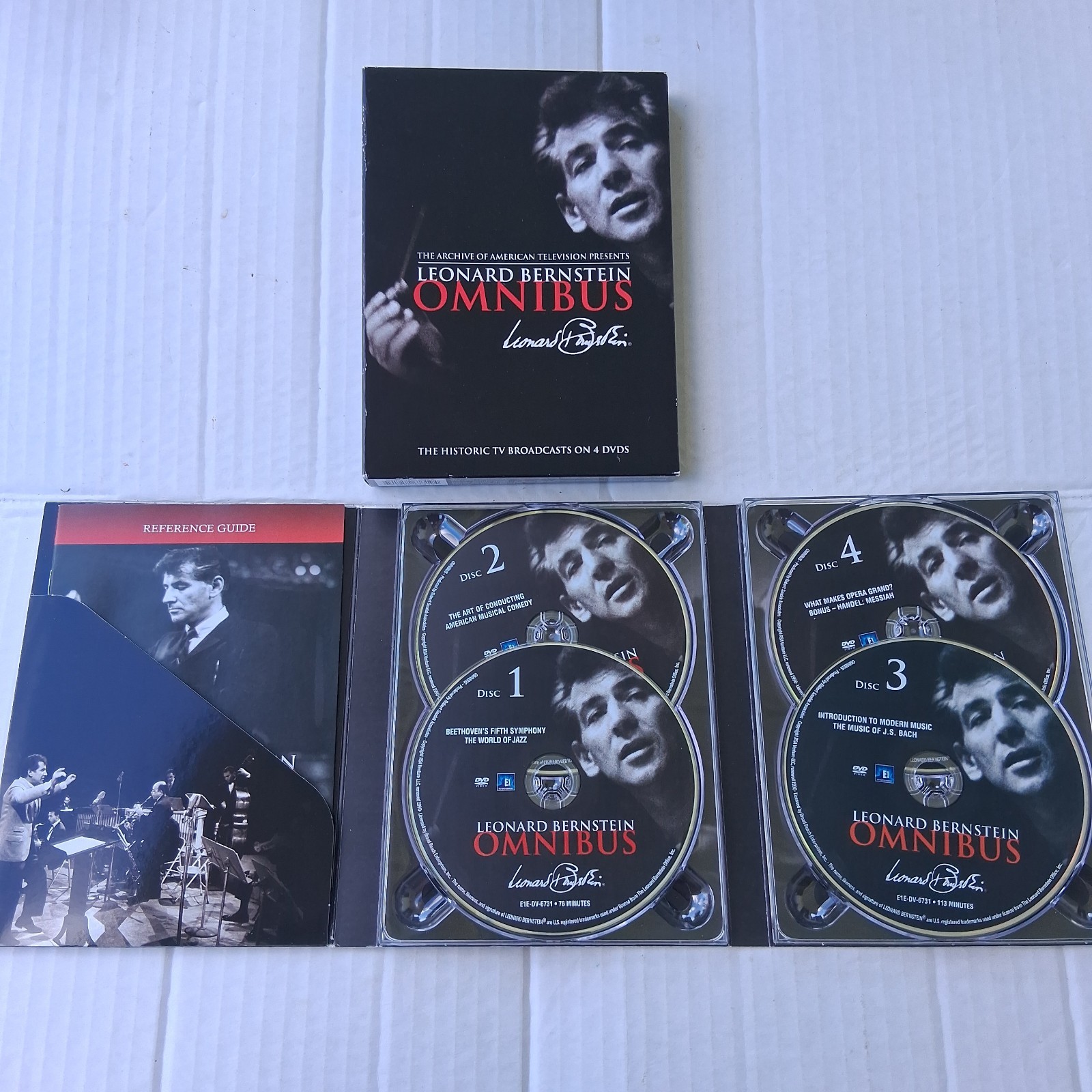 Leonard Bernstein - Omnibus: The Historic TV Broadcasts DVD 4 Disc Set