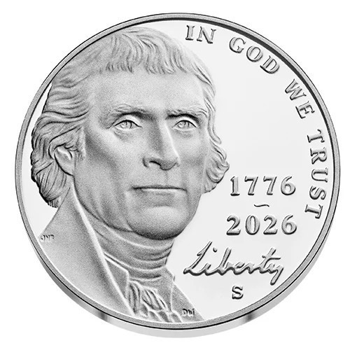 1776-2026-S Proof SemiQ Jefferson Nickel 5C *Pre-Sale*
