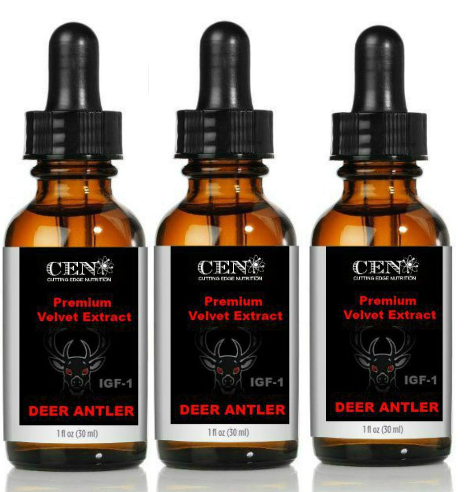3 BTL Of Deer Antler Velvet Extract made  raw deer velvet 20:1 Ratio