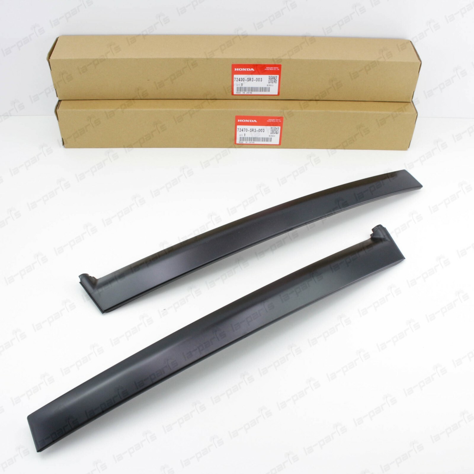 NEW GENUINE HONDA 92-95 CIVIC 2 3 DR DOOR GARNISH TRIM PILLAR SASH SET LH & RH