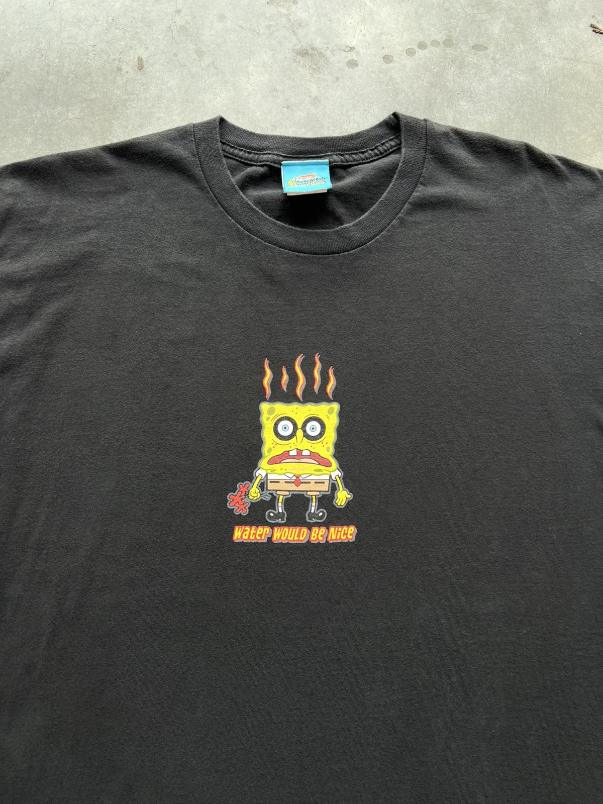 crazy vintage 2002 nickelodeon spongebob squarepants water would be nice tee XL crazy vintage 2002 nickelodeon spongebob squarepants water would be nice tee XL