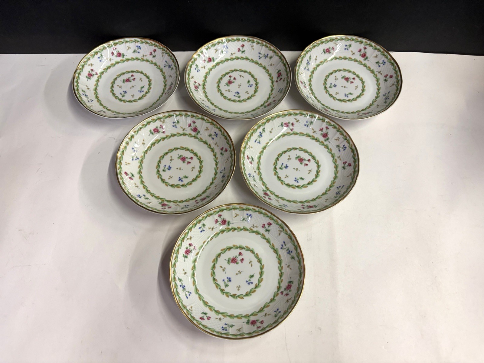 Bernardaud Limoges Artois Vert Fruit Dessert Berry Bowl 5-1/4\
