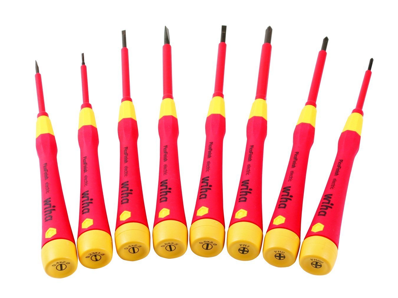 Wiha 32088 Precision Pico Insulated Screwdriver Set (8 Piece)
