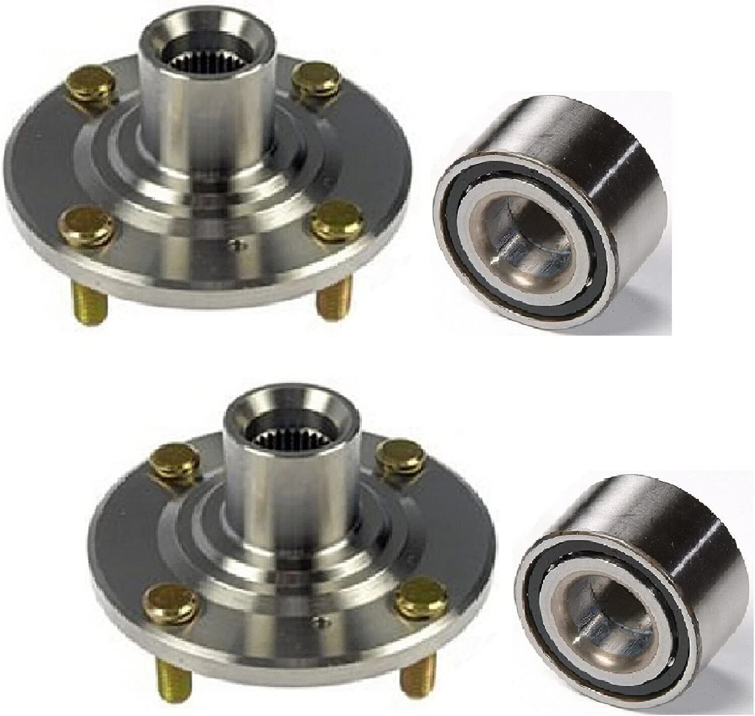 Front Wheel Hub & Bearing Kit FIT 1994-2001 ACURA INTEGRA Exc. Type-R (PAIR)