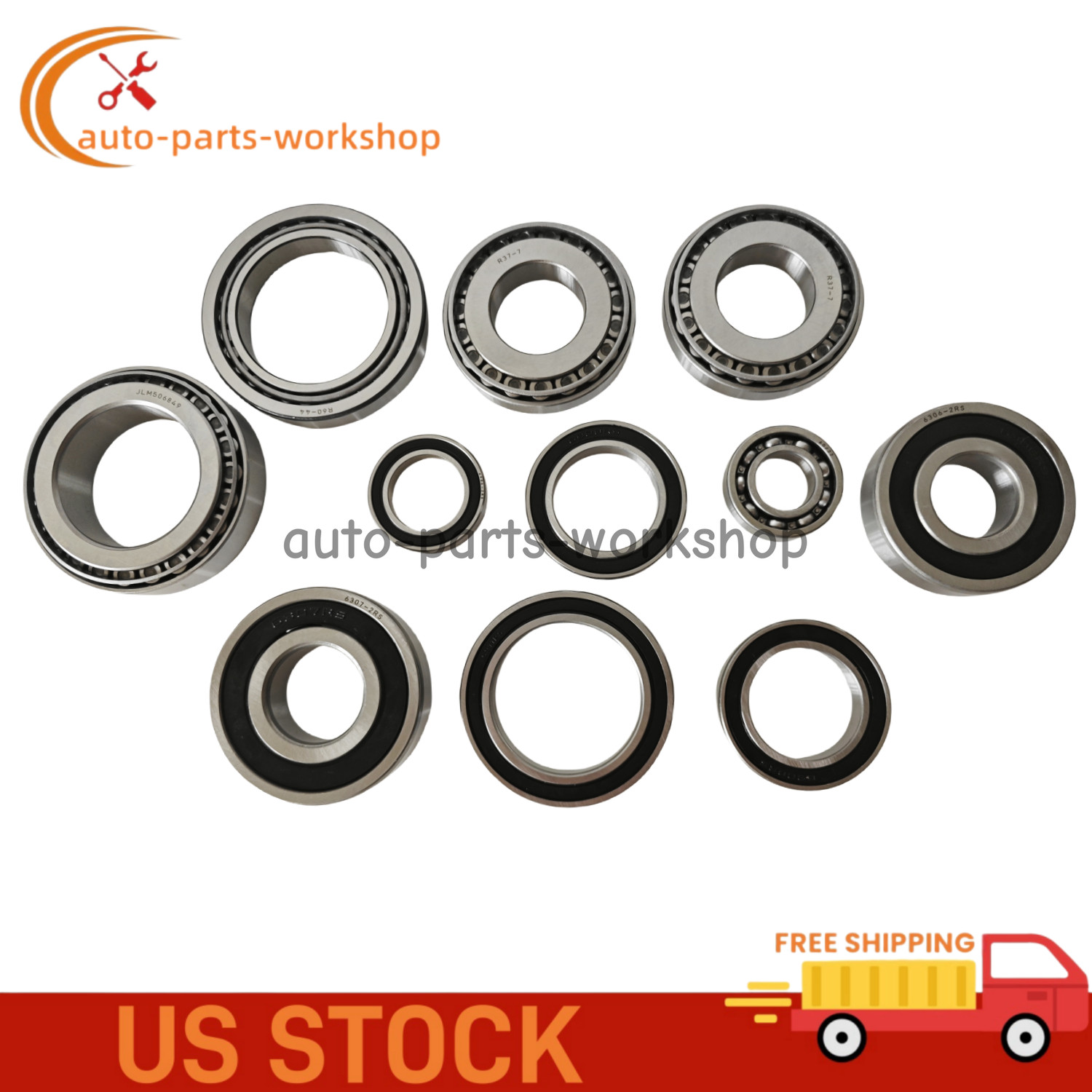 11PCS Bearing Kit For C-max Fusion Lincoln Hybrid HF35 Transmission New