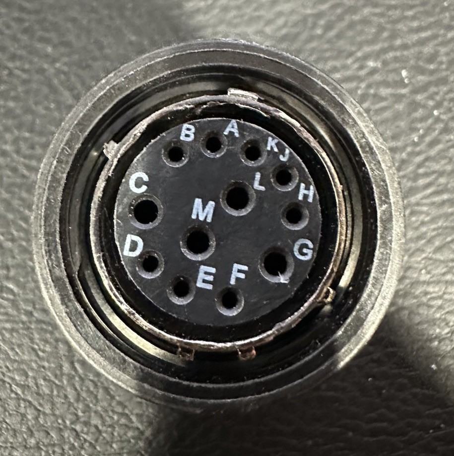 Souriau D38999/26MD97SA MIL-Spec 12-Position Circular Connector Plug