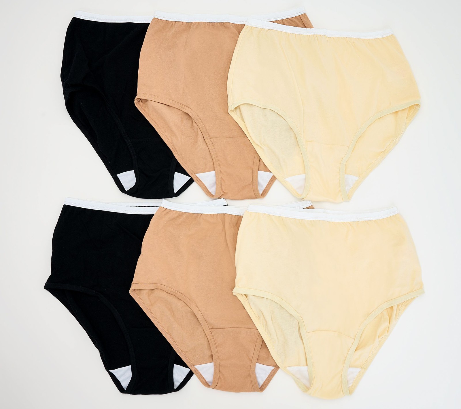 Breezies Women\'s Panties Sz 8 Original Cotton Brief Black A632206