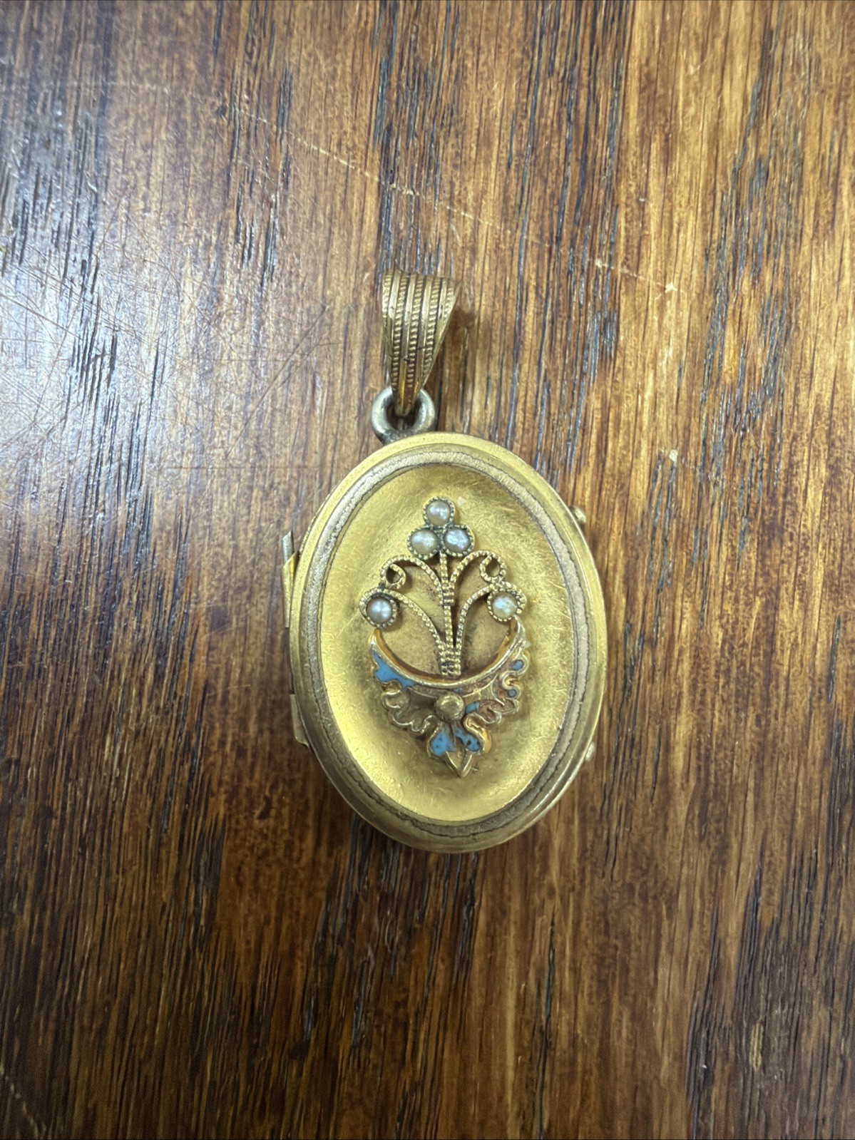 Antique Victorian Gold Filled Locket Pendant