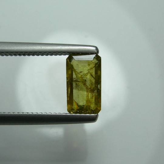 0.71ct PALLASITIC PERIDOT Gem GIT Fukang Meteorite Space Genuine EXTREMELY RARE