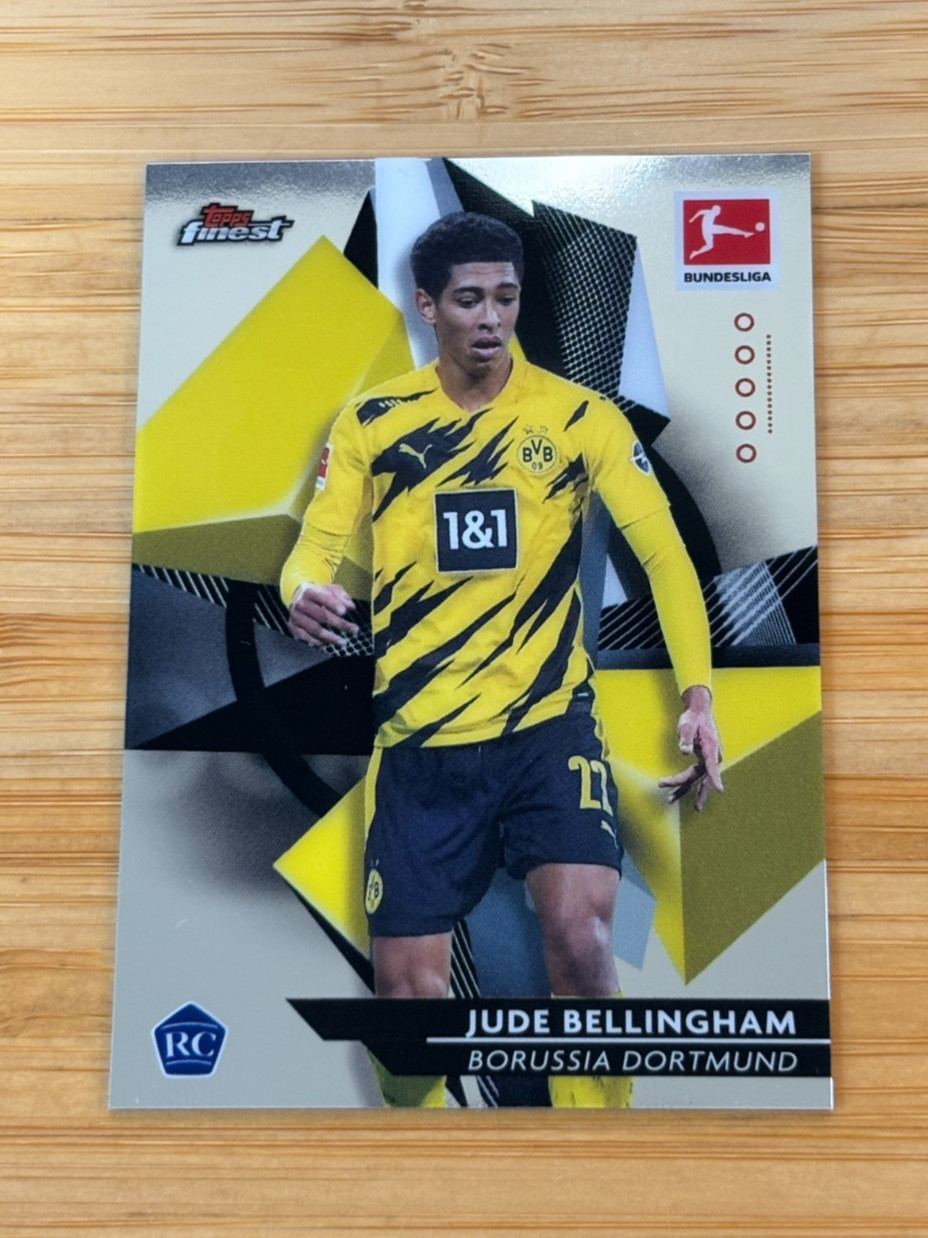 2020 Topps Finest Bundesliga Jude Bellingham RC Rookie #32 Dortmund