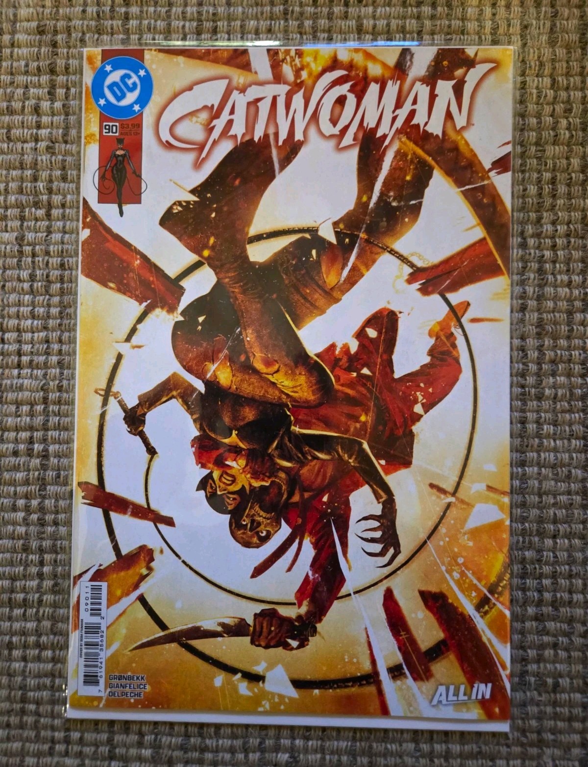 DC Comics Catwoman #90 Cover by Joëlle Jones Paul Dini (2010) DC Comics Catwoman #90 Cover by Joëlle Jones Paul Dini (2010)