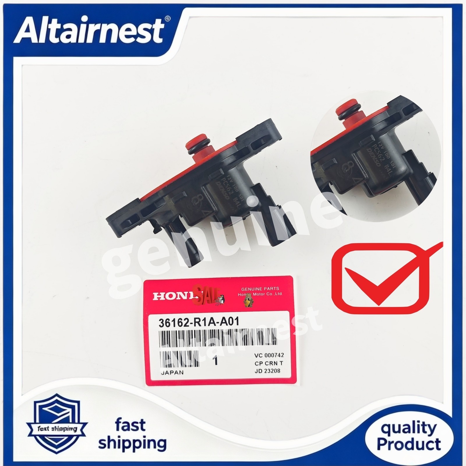 OEM Purge Control Solenoid Valve Assembly 36162-R1A-A01For Honda Civic HR-V 1.8L