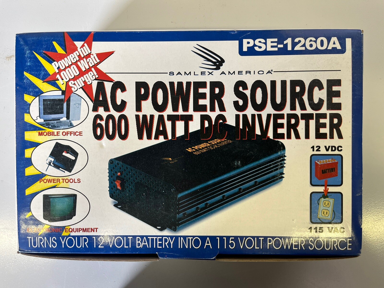 Samlex America Portable AC Power Source 600 Watt DC Inverter Samlex America Portable AC Power Source 600 Watt DC Inverter