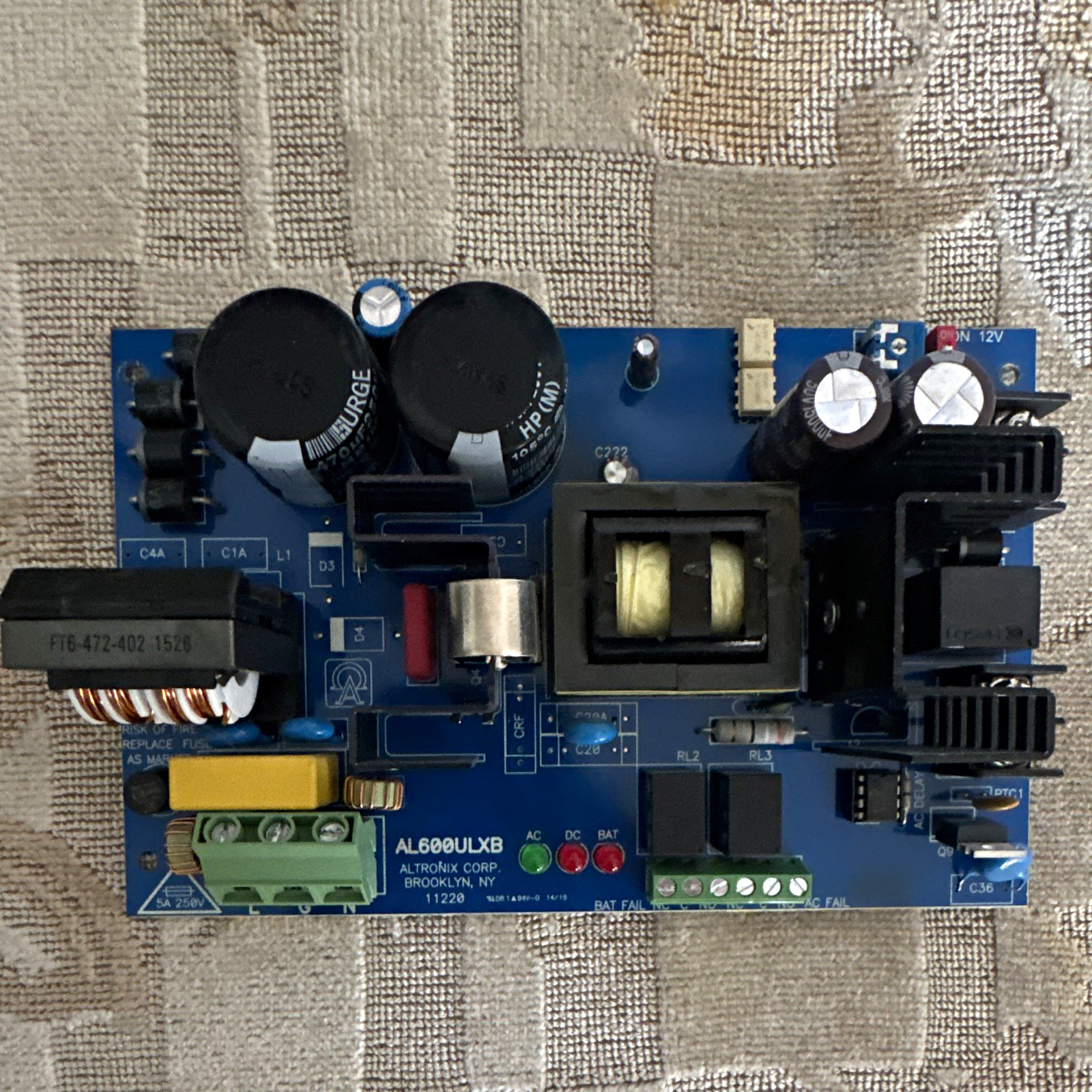 Altronix AL600ULXB Power Supply Alarm Control Circuit Board Module Altronix AL600ULXB Power Supply Alarm Control Circuit Board Module